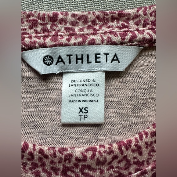 Athleta Breezy Cheetah Print Loose Fit Tank Top - Picture 4 of 7